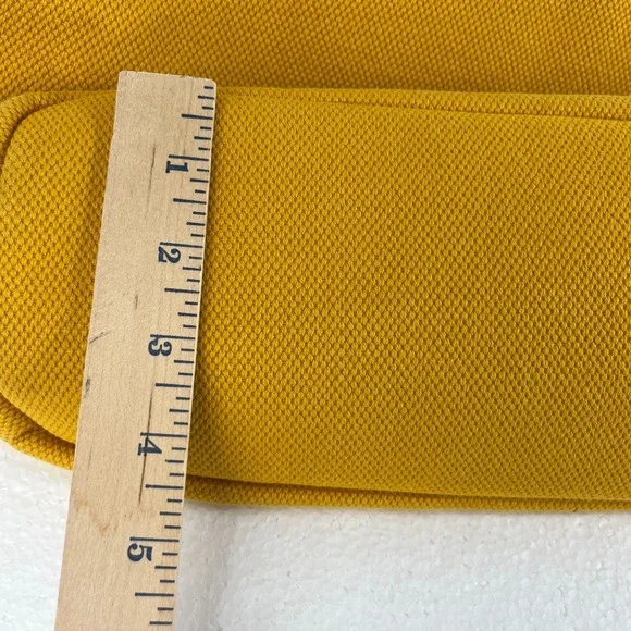 Michael Kors Marina Mustard Yellow Large Canvas Tote Handbag Rope Handle Hobo - Picture 15 of 16